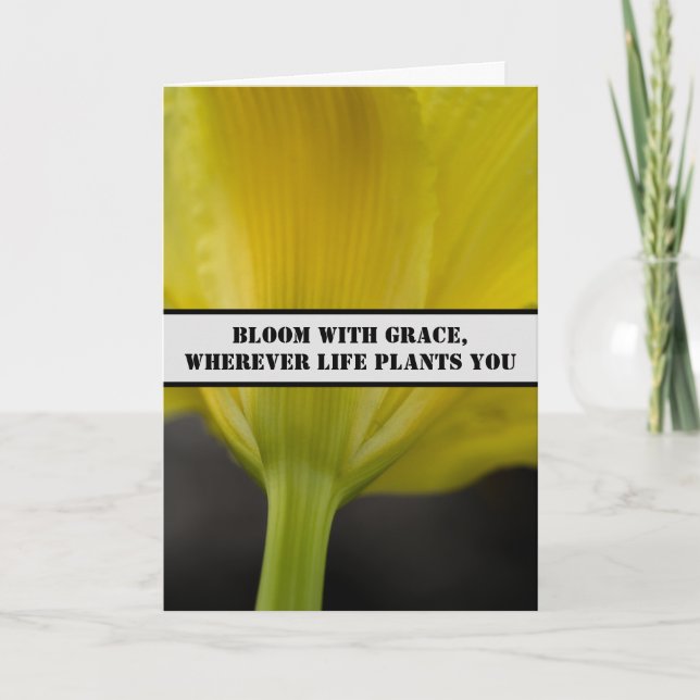 Elegancia en Bloom - Tarjeta de felicitación Grace (Anverso)
