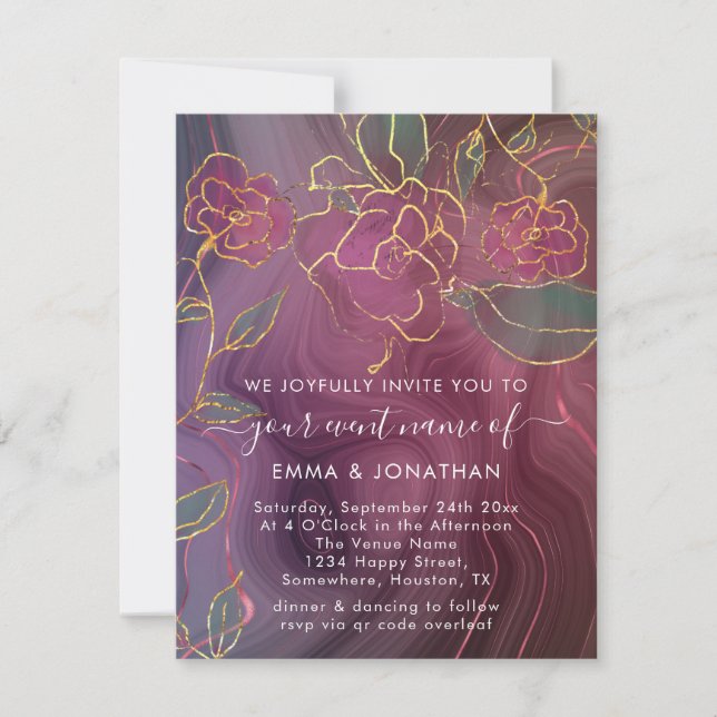 Elegancia en cada exploración: código QRque florec (Anverso)