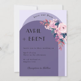 Elegancia en flor: Un diseño de invitación a la bo