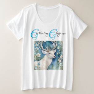 "Elegancia encantadora: venado blanco de nieve en 