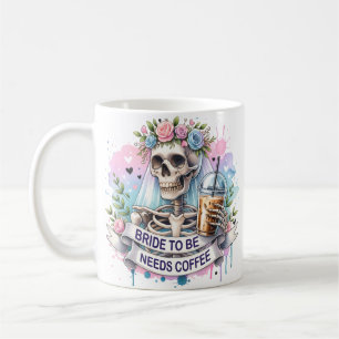 Elegancia Espeluznante: Taza de Café de la Novia E