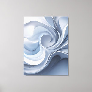 Elegancia espiral - Arte vórtice abstracto en azul