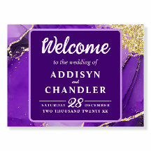 Elegancia etérea: Boda inspirado en el geode púrpu