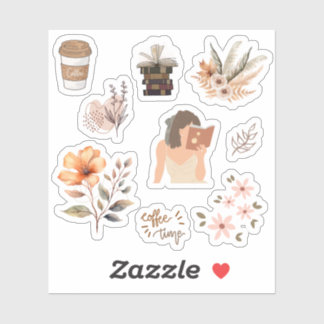 Elegancia etérea: Colección de Pegatinas estéticos