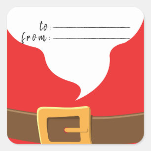 Elegancia Feliz Navidad Papá Noel Regalos Pegatina