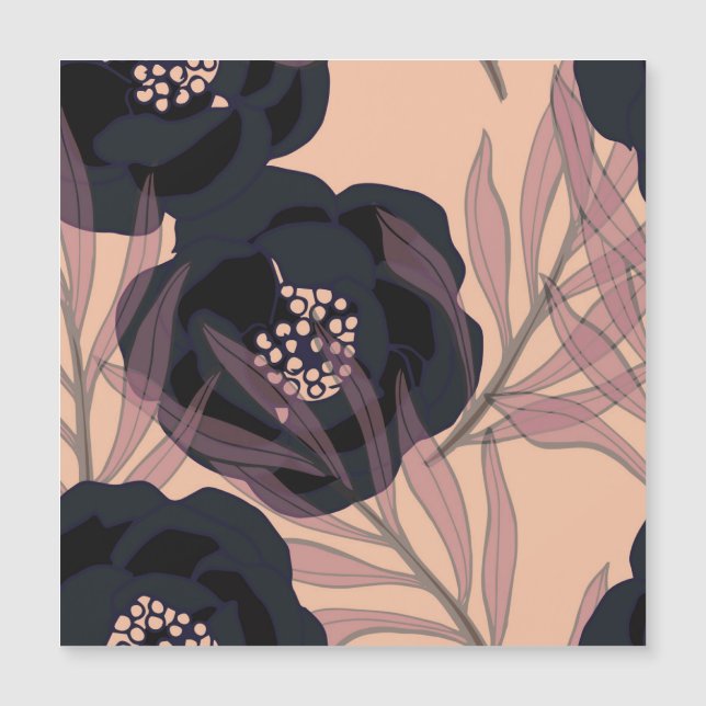 Elegancia floral abstracta, fondo artístico. (Anverso)