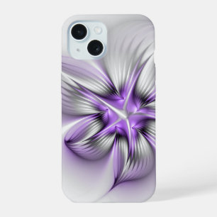 Elegancia floral arte abstracto moderno violeta fr
