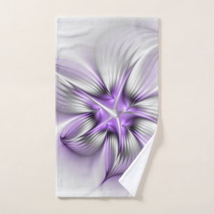 Elegancia floral arte contemporáneo abstracto viol