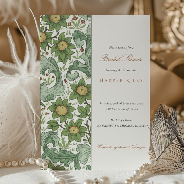 Elegancia floral Bridal Shower Invitación (Subido por el creador)