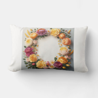 Elegancia floral - Cojín decorativo decorativo de