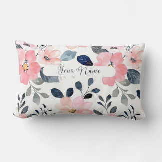 "Elegancia floral: diseño de almohadas personaliza