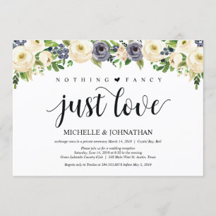 Elegancia floral Invitaciones de recepción de Elop