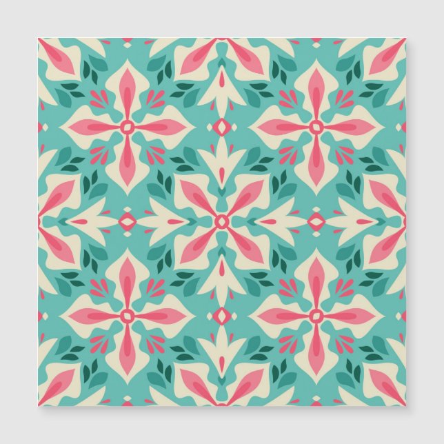 Elegancia floral: sin fisuras motivos vintage. (Anverso)