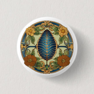 "Elegancia floreciente: botón de impresión floral"