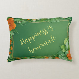 Elegancia floreciente: Cojín decorativo floral