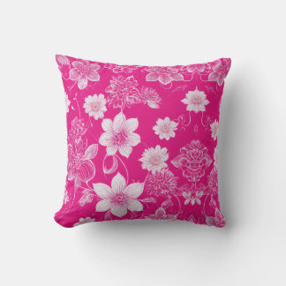 Elegancia floreciente: Cojín decorativo floral