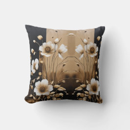 Elegancia floreciente: Cojín decorativo floral