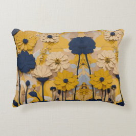 Elegancia floreciente: Cojín decorativo floral