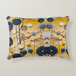 Elegancia floreciente: Cojín decorativo floral