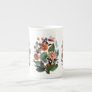 Elegancia floreciente: tazas especiales de China ó