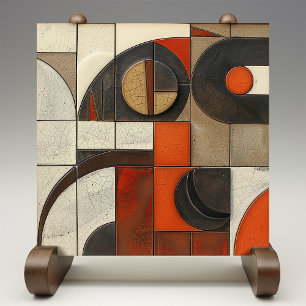 Elegancia Geométrica - Baldosa Cerámica de Mosaico