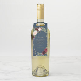 Elegancia Geométrica de Otoño Bienvenida Colgador