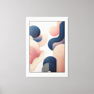 Elegancia geométrica en arte abstracto