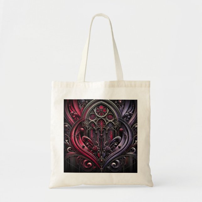 Elegancia gótica bolsa de tocador - elegante trans (Frente)