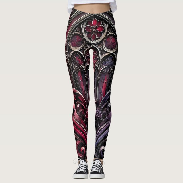 Elegancia gótica Leggótica Leggings de largo (Anverso)