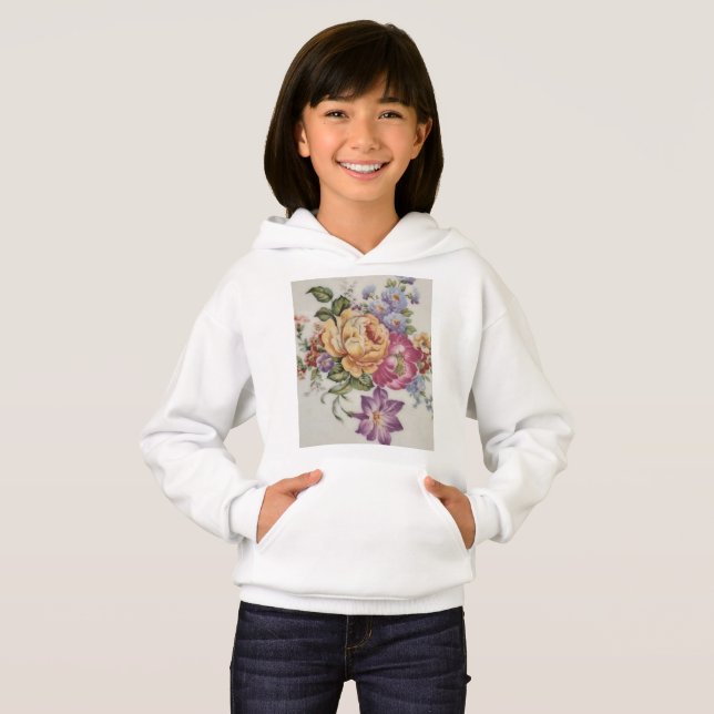 Elegancia: Hoodie inspirada en la porcelana (Anverso completo)