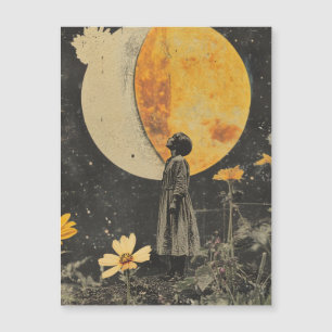 Elegancia iluminada por luna - Mujer con luna