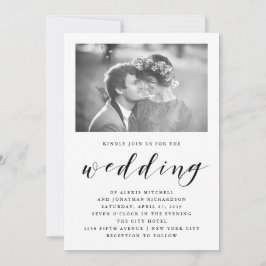 Elegancia| Invitación a la boda con foto