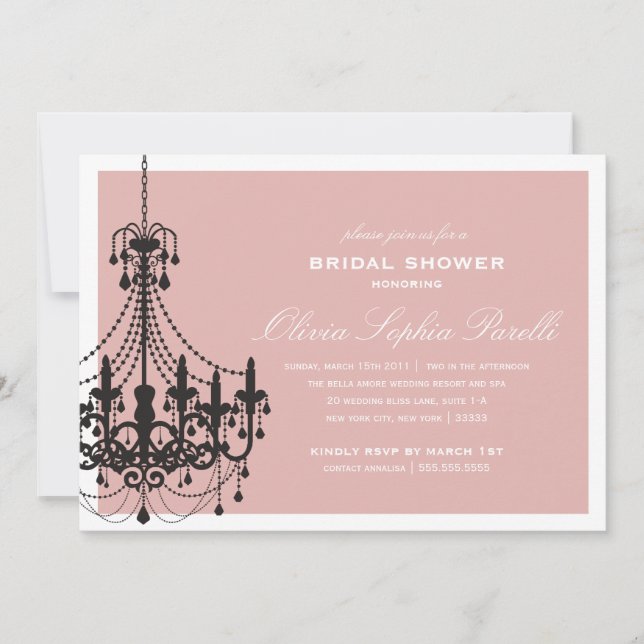 ELEGANCIA| INVITACIÓN DE DUCHA BRIDAL (Anverso)