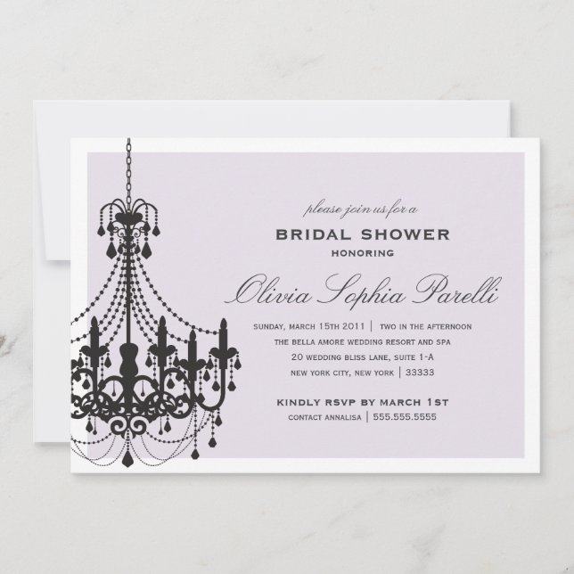 ELEGANCIA| INVITACIÓN DE DUCHA BRIDAL (Anverso)