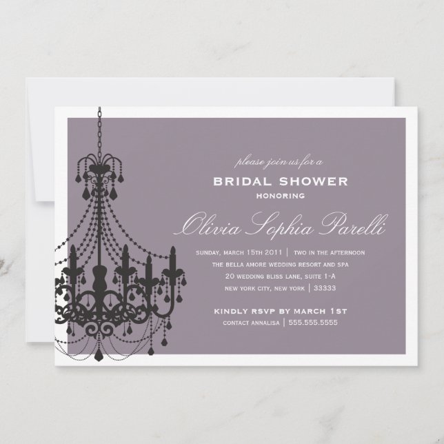 ELEGANCIA| INVITACIÓN DE DUCHA BRIDAL (Anverso)