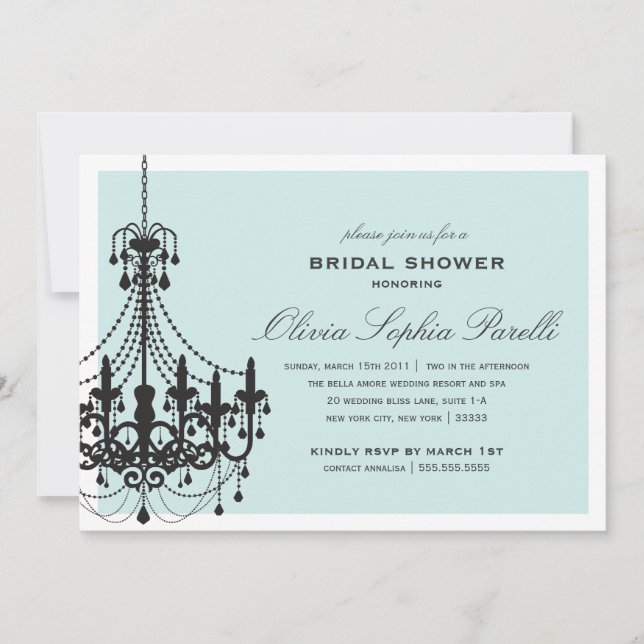 ELEGANCIA| INVITACIÓN DE DUCHA BRIDAL (Anverso)