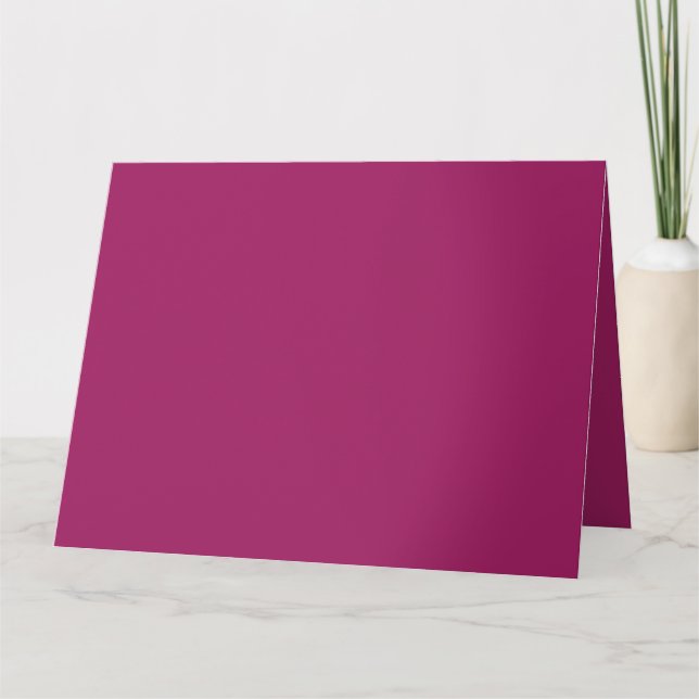 Elegancia Magenta Vibrante | Tarjetas Dobleces Pre (Anverso)