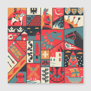 Elegancia medieval: diseño de patrones sin foco