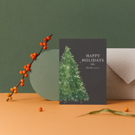 elegancia minimalista navidad de árboles de acuare