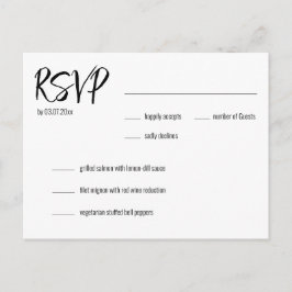 💍 elegancia Minimalista RSVP y selección de menús