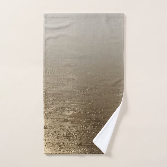 Elegancia moderna cepillo dorado glamour dorado (Toalla de mano)