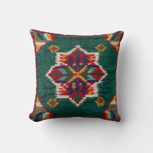Elegancia parisina con almohadas de Kilim Verde: E