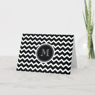 Elegancia retra del zigzag blanco y negro de
