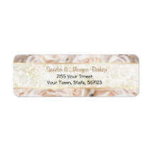Elegancia rosa de champagne - Etiqueta de direcció