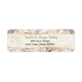Elegancia rosa de champagne - Etiqueta de direcció