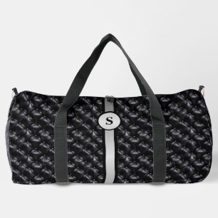 Elegancia Rústica: Bolsa Abstracta de Lona 
