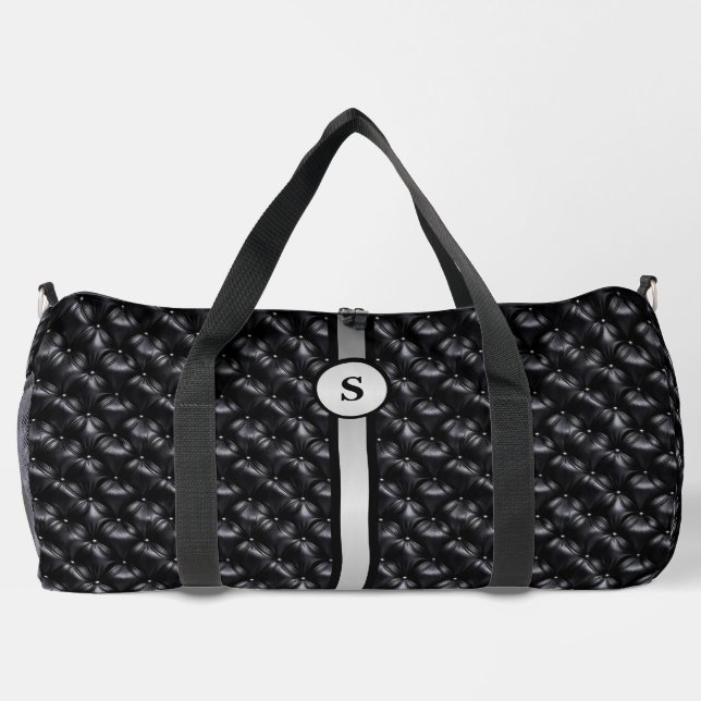 Elegancia Rústica: Bolsa Abstracta de Lona  (Reverso)