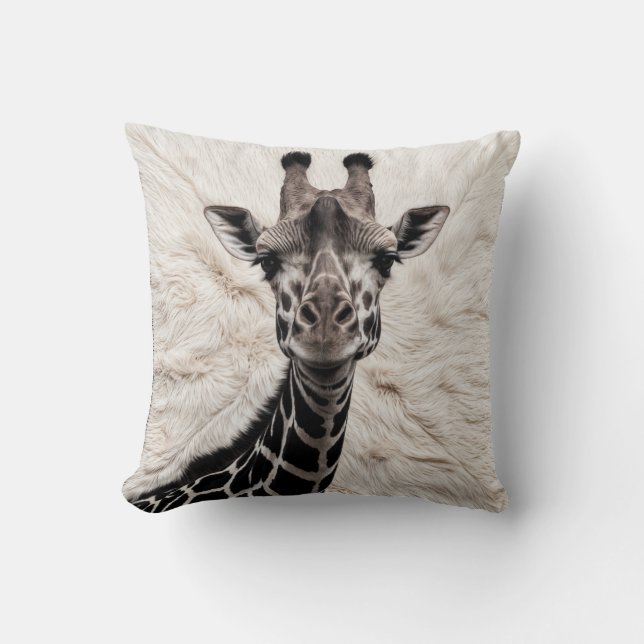 Elegancia salvaje: almohadas de jirafa Kilim para  (Anverso)