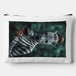 "Elegancia salvaje - Bolsa estética de mujer cebra