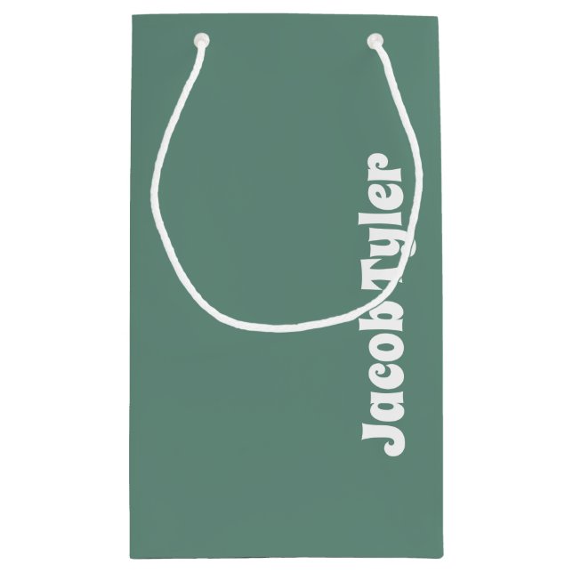 Elegancia silenciosa - Bolsa de regalo de nombre V (Reverso)